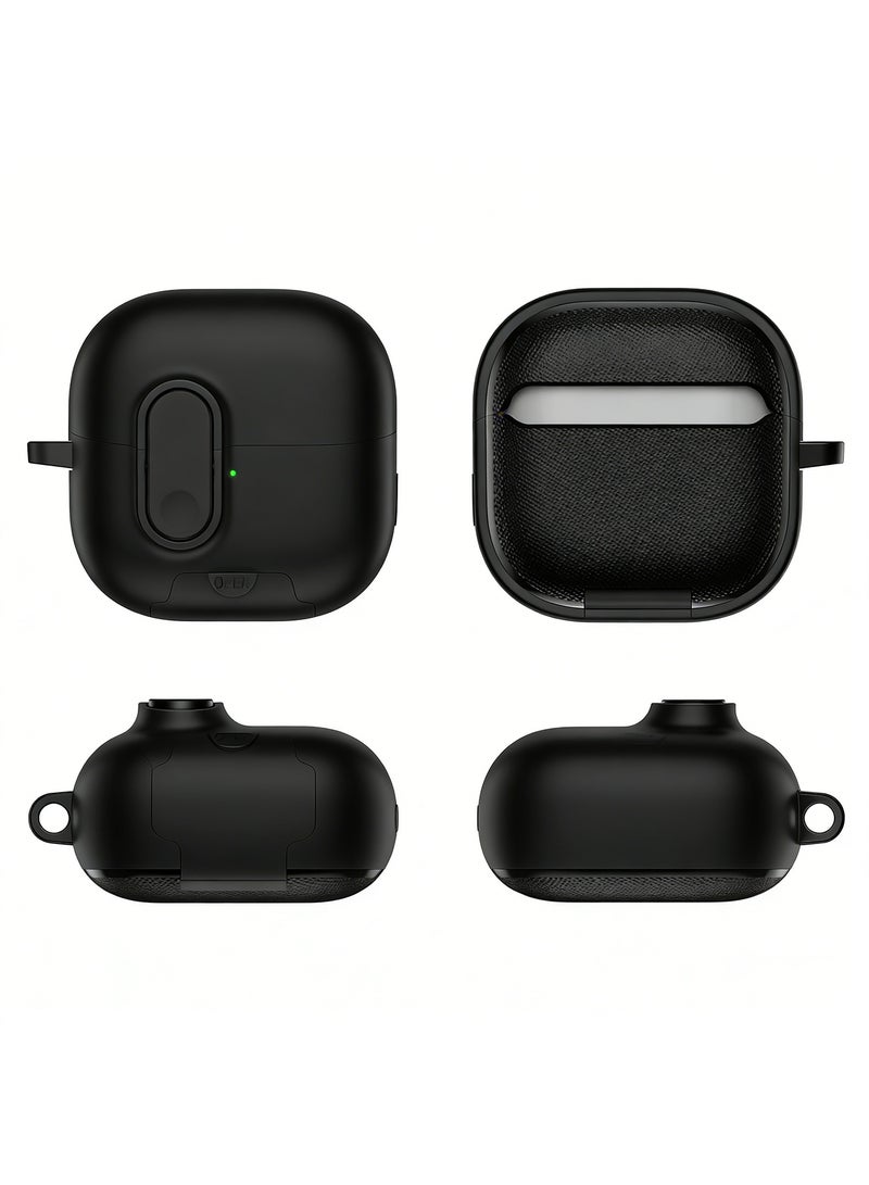 Adando Modern Lock Case for HUAWEI FreeClip 2 Cover, Mil-Rugged Protection with Secure Lock Shockproof Protective Case Cover for HUAWEI FreeClip 2 2025 (Black) - Image 4